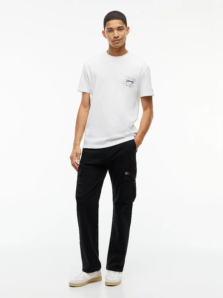 Vêtements Tommy Jeans Tjm Reg Sign Flag Ss pour Homme - vue 3